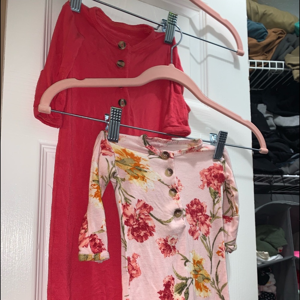 2 Newborn Lou Lou & Company Gowns.
